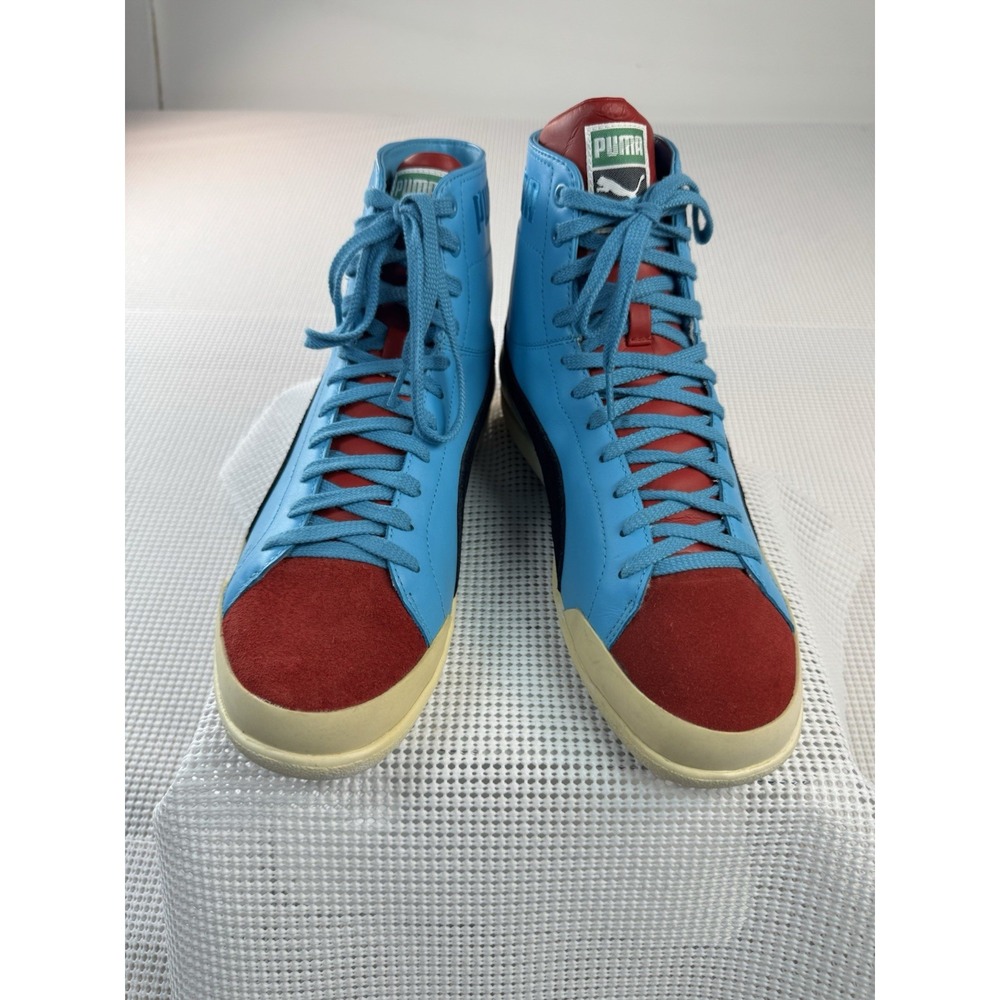 Puma Dodge by Petty High Top Sneakers STP Racing Blue Red 10.5 RP-43